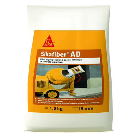 Controlar o disminuir las fisuras en concretos o morteros frescos? - SikaFiber® AD