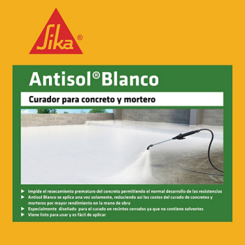 Curar el concreto para garantizar el desarrollo de resistencias o evitar grietas y fisuras en el concreto recién colocado? - Sika® Antisol® Blanco - Imagen 3