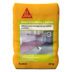 Pegar enchape cerámico para baños y cocinas interiores o exteriores? – Sika® Binda® Extra Baños y Cocinas