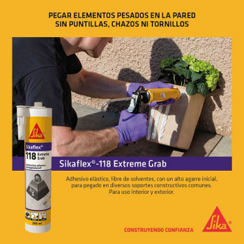 Necesita pegar de forma rápida y limpia? - Sikaflex®-118 Extreme Grab - Imagen 2