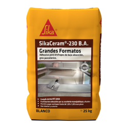 Pegar porcelanato en exteriores y grandes formatos? – SikaCeram®-230 BA Grandes Formatos