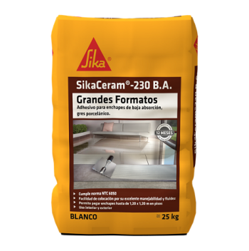 Pegar porcelanato en exteriores y grandes formatos? - SikaCeram®-230 BA Grandes Formatos