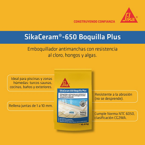 Necesita una oquilla para zonas húmedas y en inmersión (piscinas)? - SikaCeram® 650 Boquilla Plus - Imagen 4